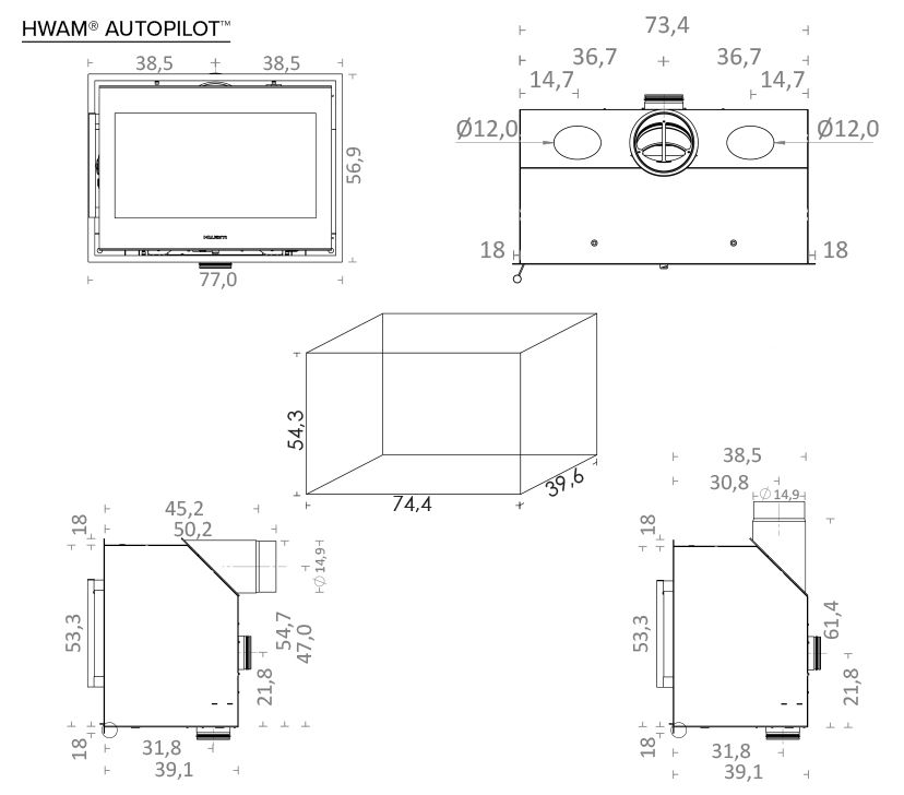 HWAM I 40/55 Fireplace Insert - Image 8